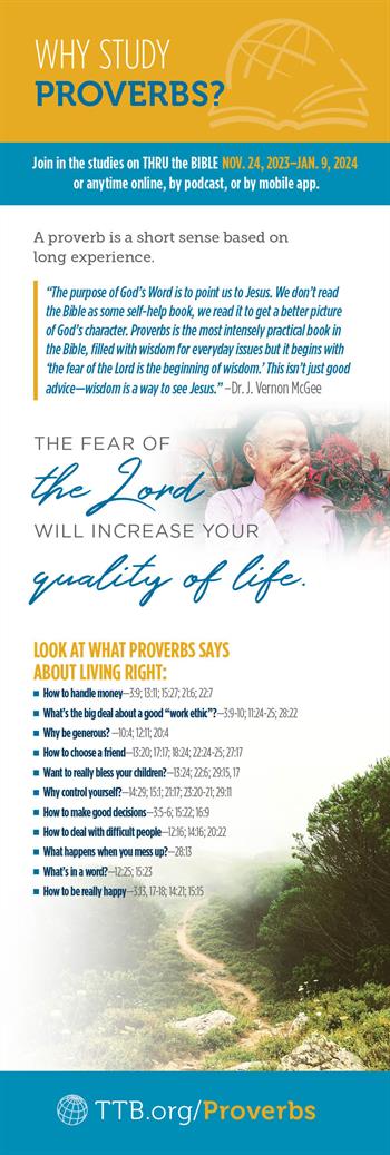 TTB_2023 Why Study Proverbs TTB_2023 Why Study Proverbs