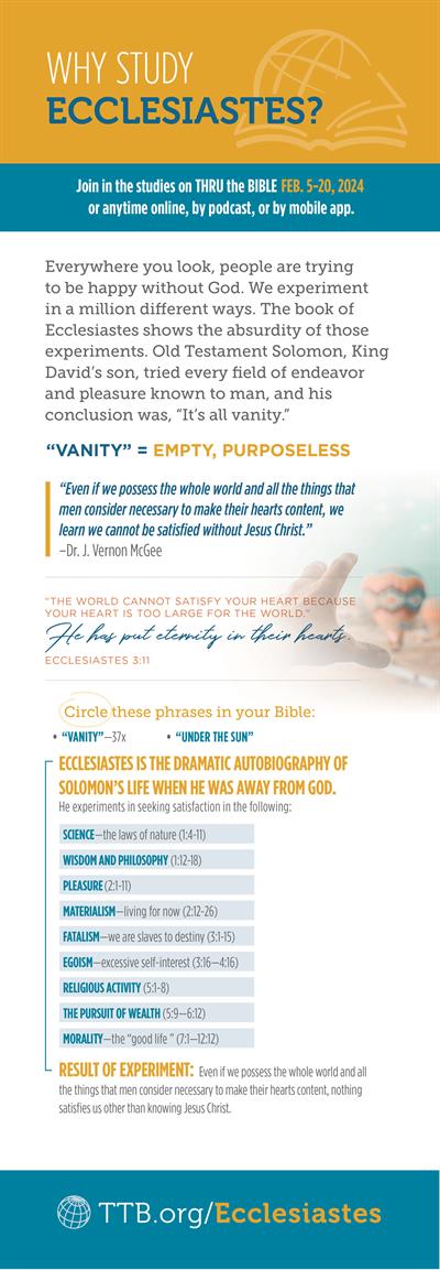 TTB_2024 Why Study Ecclesiastes