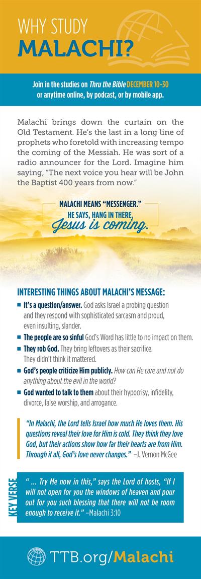 Why Study Malachi Why Study Malachi
